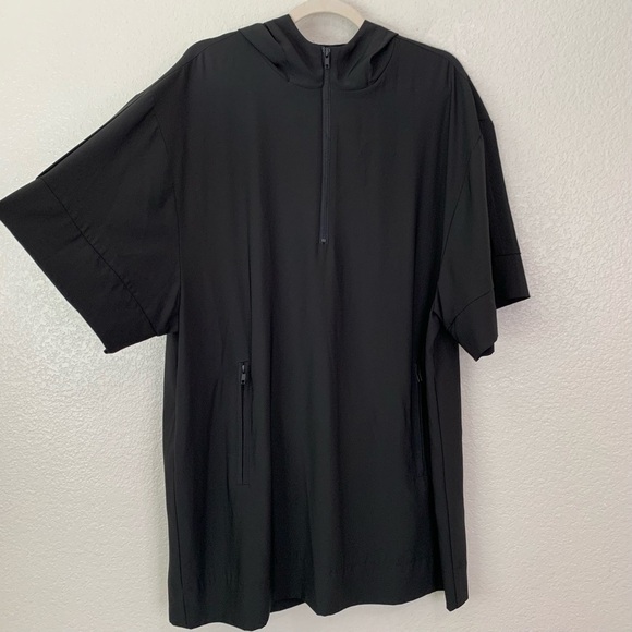 Lord and Taylor Man Black Half Zip Hoodie Oversized Sweatshirt, Size S/M - Picture 4 of 12